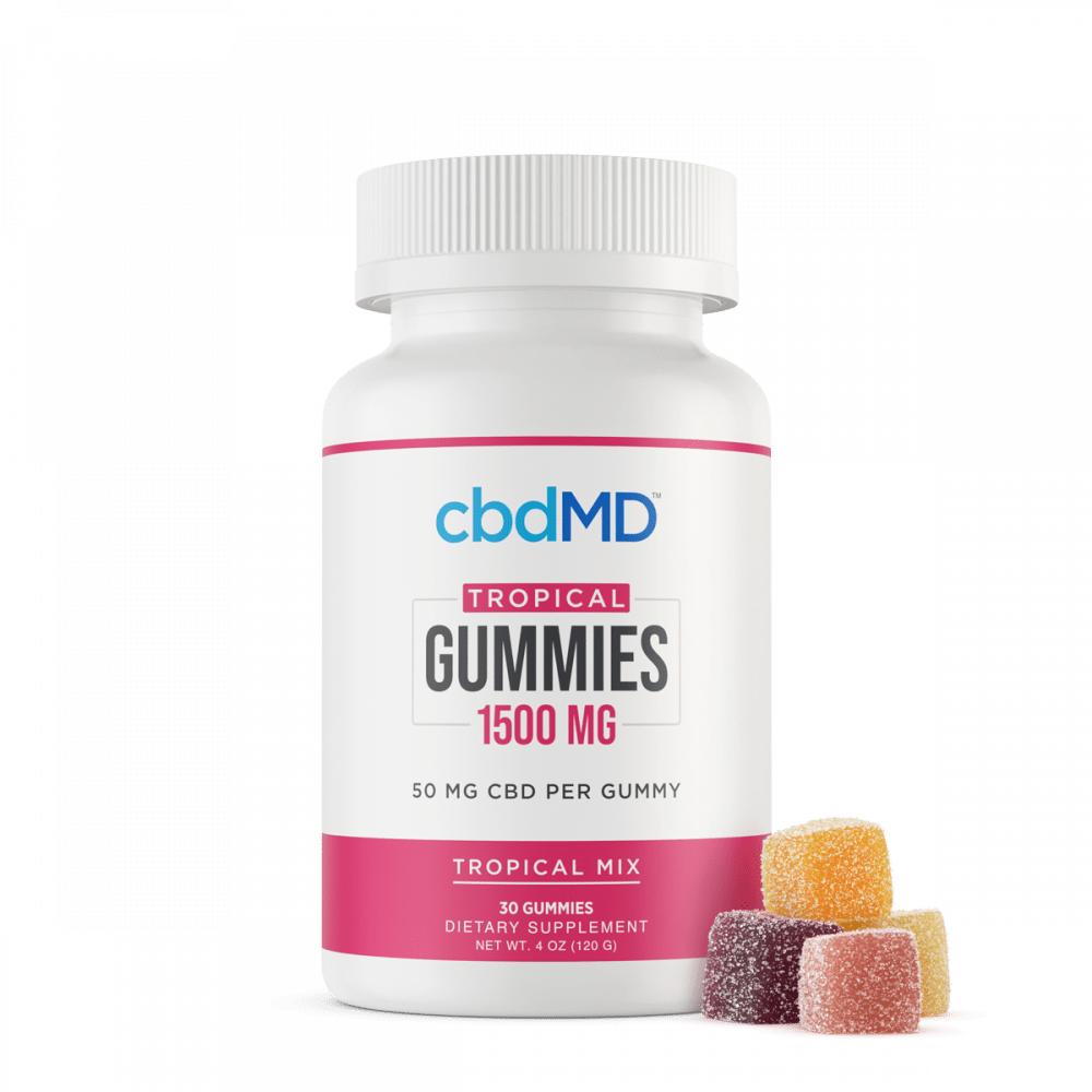 cbdMD Tropical Fruit CBD Gummies