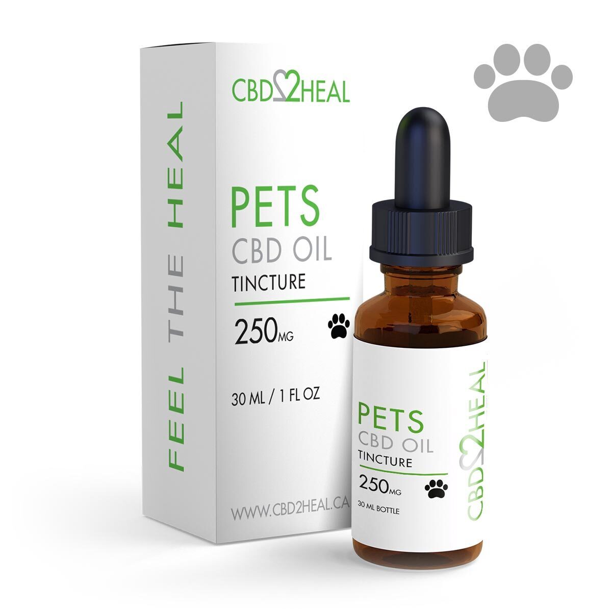 CBD2Heal Pets CBD Oil Tincture 250mg