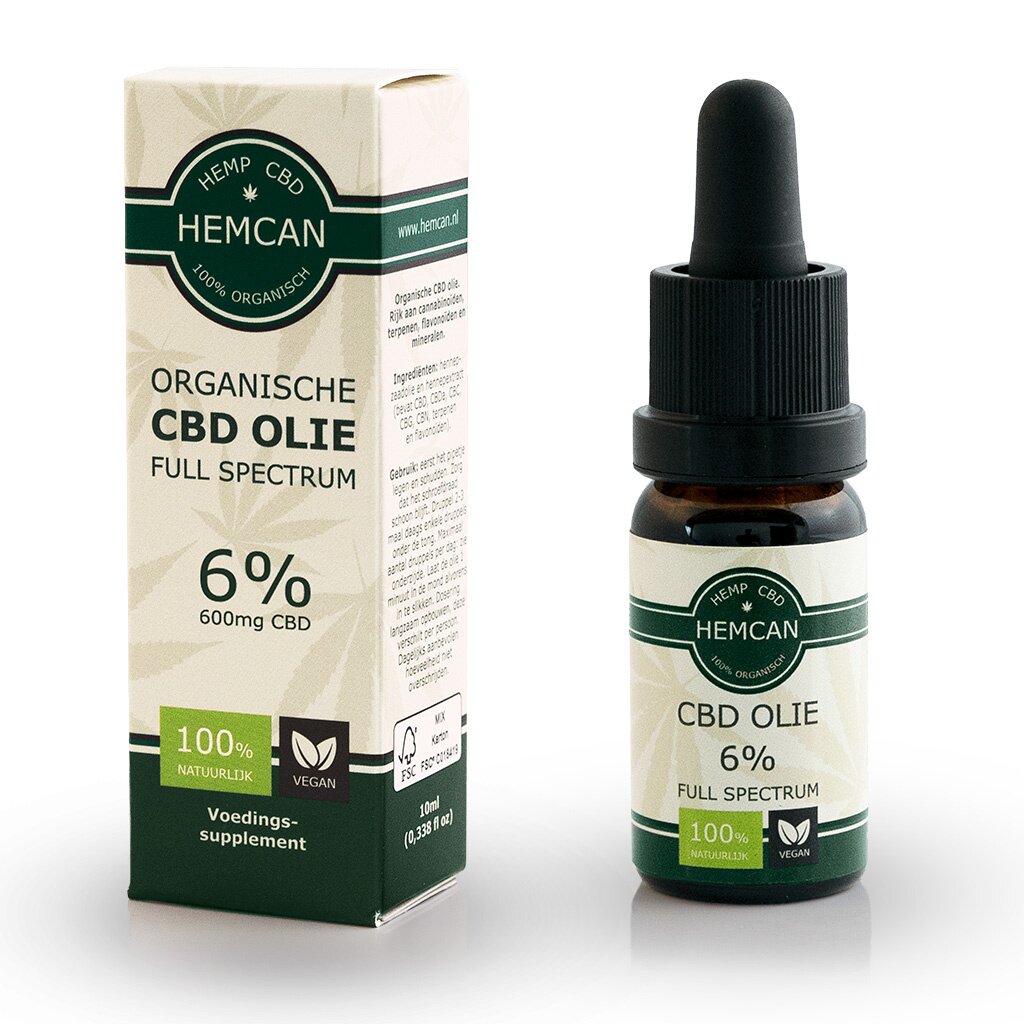 Hempcan Organische CBD Olie 6% - 600mg CBD