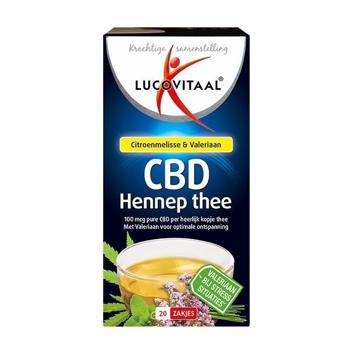 Lucovitaal Hennep CBD Thee 20 zakjes