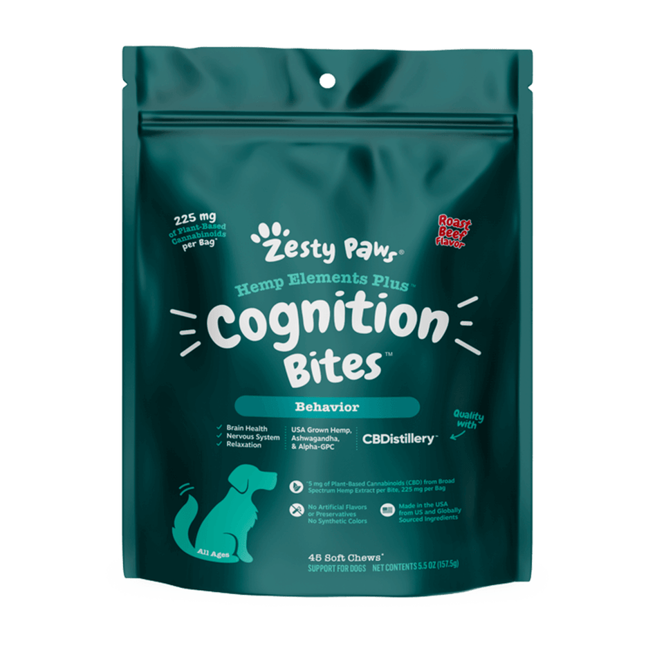 CBDistillery Zesty Paws CBD Cognition Bites Soft Chews