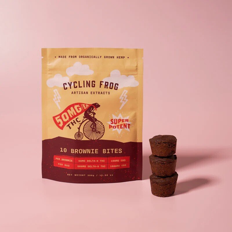 Cycling Frog Brownie Bites