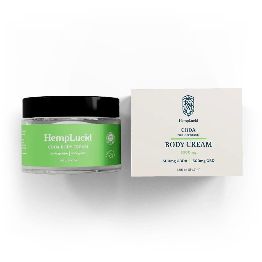 Hemplucid Organic Full-Spectrum CBDA CBD Body Cream