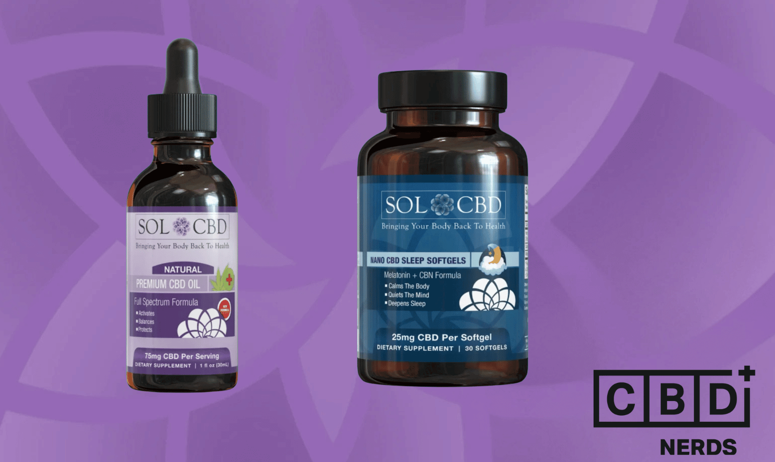 Picture of CBD softgels and oil